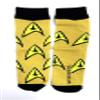 CBS Studios Inc. Star Trek & Klingon Symbol Logo Emblem (2) Pack Men's Dress Crew Socks. 2 Pair  Star Trek Command & Klingon Badge. Mens Shoe Size 6-12 (TG11499) view 3