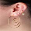 Gold Plated 925 Sterling Silver 4mm Synthetic Pearl Stud Earrings, Sold as a Pair view 2