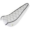 ALTALINE Single Lined Diamond Stitched Vinyl 20" Bicycle Banana Saddle/Seat, Multiple Colors (White) view 1