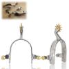 Stainless Steel Western Style Spurs for Cowboy Boots - Unisex, Rust-Resistant, 1 Pair, American Type Boot Accessories view 1