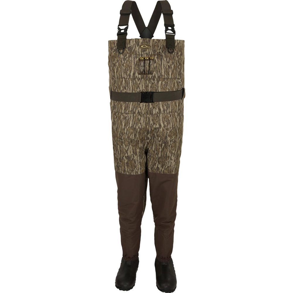 Drake Waterfowl Youth 1600 Insulated Breathable Eqwader Bottomland Youth Size 8