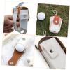 BESPORTBLE 3pcs Portable Pu Golf Ball Holder Bag Reusable Organizer for Golf Balls and Tees Convenient External Pouch for Golfing Accessories Waist Bag view 4
