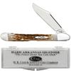 Case XX WR Pocket Knife Mini Copperlock Amber Jig Bone W/Sharpening Stone (61749 L SS) - Length Closed: 3 5/8 Inches view 1