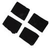 balacoo 4pcs Elastic Wrap Headscarf Scalp Hat Loc Bonnet for Sleep Hair Bonnet Headwrap Black view 1