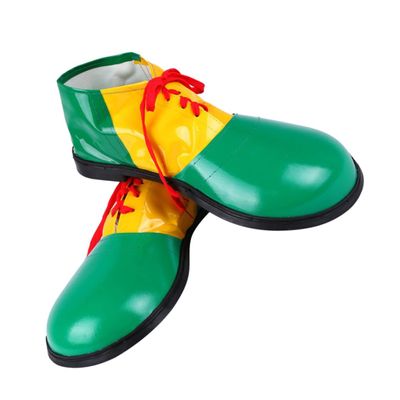 NOLITOY Boots Clown for Adults Unisex Clown Shoes Comedy Costumes Party Shoes Halloween Carnival Green