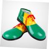 NOLITOY Boots Clown for Adults Unisex Clown Shoes Comedy Costumes Party Shoes Halloween Carnival Green view 3