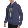 LIETEX Special Forces Ranger Airborne Men'S Pocket Hoodie Pullover Hooded Sweatshirt Medium Navy Blue view 3