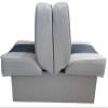 Horizon Manufacturing Boat Seat Back-to-Back Lounge Seat, Fishing Ski Lounge 10" Base Grey/Navy 1007-ABD view 3