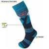 Lorpen Kid's T2 Ski Eco Sock, Great for Skiing, Eco-Friendly & Sustainable, Medium Thickness, Cushioned Sole, Blue, Size Medium view 2