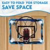 RUNBOW Indoor Mini Basketball Hoops Backboard with Powerful Suction Cups,Wall Mounted Door Basketball Hoops,Toys with Balls Gifts for Kids Boys Teens (43x30CM, Blue with Scorer) (Blue Scorer) view 2