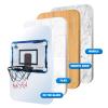 RUNBOW Indoor Mini Basketball Hoops Backboard with Powerful Suction Cups,Wall Mounted Door Basketball Hoops,Toys with Balls Gifts for Kids Boys Teens (43x30CM, Blue with Scorer) (Blue Scorer) view 4