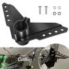 Steering Triangle Mounting Bracket Replacement Parts Kit Fit For Newport NK-180S Brushless Kayak Trolling Motors, Black Mounted Steering Bracket view 1