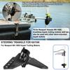 Steering Triangle Mounting Bracket Replacement Parts Kit Fit For Newport NK-180S Brushless Kayak Trolling Motors, Black Mounted Steering Bracket view 2