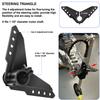 Steering Triangle Mounting Bracket Replacement Parts Kit Fit For Newport NK-180S Brushless Kayak Trolling Motors, Black Mounted Steering Bracket view 4