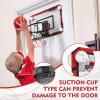 RUNBOW Indoor Mini Basketball Hoops Backboard with Powerful Suction Cups,Wall Mounted Door Basketball Hoops,Toys with Balls Gifts for Kids Boys Teens (43x30CM, Blue with Scorer) (Red Scorer) view 3