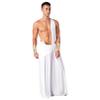 renvena Men Men Greek Halloween Costume Ancient Roman God Toga Robe One Shoulder Suspender Skirt White Medium view 2