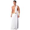 renvena Men Men Greek Halloween Costume Ancient Roman God Toga Robe One Shoulder Suspender Skirt White Medium view 3