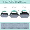 Gorich Beach Tent Sun Shelter for 3/4-5/6-7/8-10 Person with UPF 50 UV Protection, Lightweight & Easy Setup Beach Shade Canopy, Portable Beach Shade Tent Beach Cabana view 2