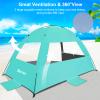 Gorich Beach Tent Sun Shelter for 3/4-5/6-7/8-10 Person with UPF 50 UV Protection, Lightweight & Easy Setup Beach Shade Canopy, Portable Beach Shade Tent Beach Cabana view 4