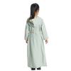 Abayas for Girls Muslim Kids Islamic Hooded Hijab Prayer Eid Dress One-Piece Long Sleeve Zipper Full Length Middle East Robe Loose Fit Arabic Dubai Kaftan Maxi Gown Arabian Clothes Green 10-11 Years view 3