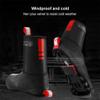 ZARUX Silicone Waterproof Shoes Covers Bike Overshoes Waterproof Windproof Cycling Shoe Covers with Reflective Strip, Winter Thermal Warm for Unisex Road MTB (Size : A(X-Large)) view 2
