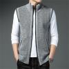 Buddhi Mens Knitted Sweater Relax Fit V Neck Vest Sleeveless Jumpers Classic Business Knitwear Jumpers Gilet Waistcoat Sweater Vest Tank Tops Knitwear Knitted Waistcoat Sweater Cardigans Tank Tops view 3