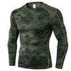 SPVISE Mens Compression Shirt Long Sleeve Camo Cool Dry Workout Gym Tops view 1