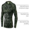SPVISE Mens Compression Shirt Long Sleeve Camo Cool Dry Workout Gym Tops view 4