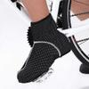 ZARUX Silicone Waterproof Shoes Covers Cycling Shoe Covers Waterproof Cycling Shoe Covers, Thermal Winter Road MTB Bike Overshoes with Reflective Strip, Waterproof Windproof (Size : A(M)) view 2