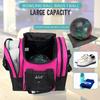 WOLT Bowling Ball Bag for Single Ball -Bowling Bag with Padded Holder, 2 Pockets Fit Shoes Up to Mens Size 14 and Accessories (Pink) view 3