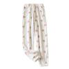Flannel Pajamas for Girls Thick Thermal Pants Warm Loose Casual Pants Stretchy Soft White