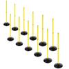 ASENVER Soccer Agility Poles Set Detachable Sports Trainning Speed Pole Slalom Poles with Rubber Base Sport Traning Equipment (3.3 FT, Pack of 12) view 3