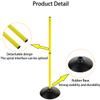 ASENVER Soccer Agility Poles Set Detachable Sports Trainning Speed Pole Slalom Poles with Rubber Base Sport Traning Equipment (3.3 FT, Pack of 12) view 4