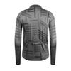 GCRFL Men's Cycling Jersey Long Sleeve Biking Shirt with 3+1 Zipper Pockets Breathable Quick Dry Bicycle Jersey (Grey, 2X-Large) view 3