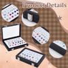 PH PandaHall Glass Top Jewelry Display Case Jewelry Organizer Diamond Storage Box Gem Gemstone Storage Box with Velvet and Window for Collectibles Rhinestone Crystal Jewelry 5.4x7x1.26inch view 4