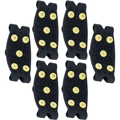 LIFKOME Outdoor Ice Grippers Non Slip Crampons for Shoes Universal Size for Men/Women