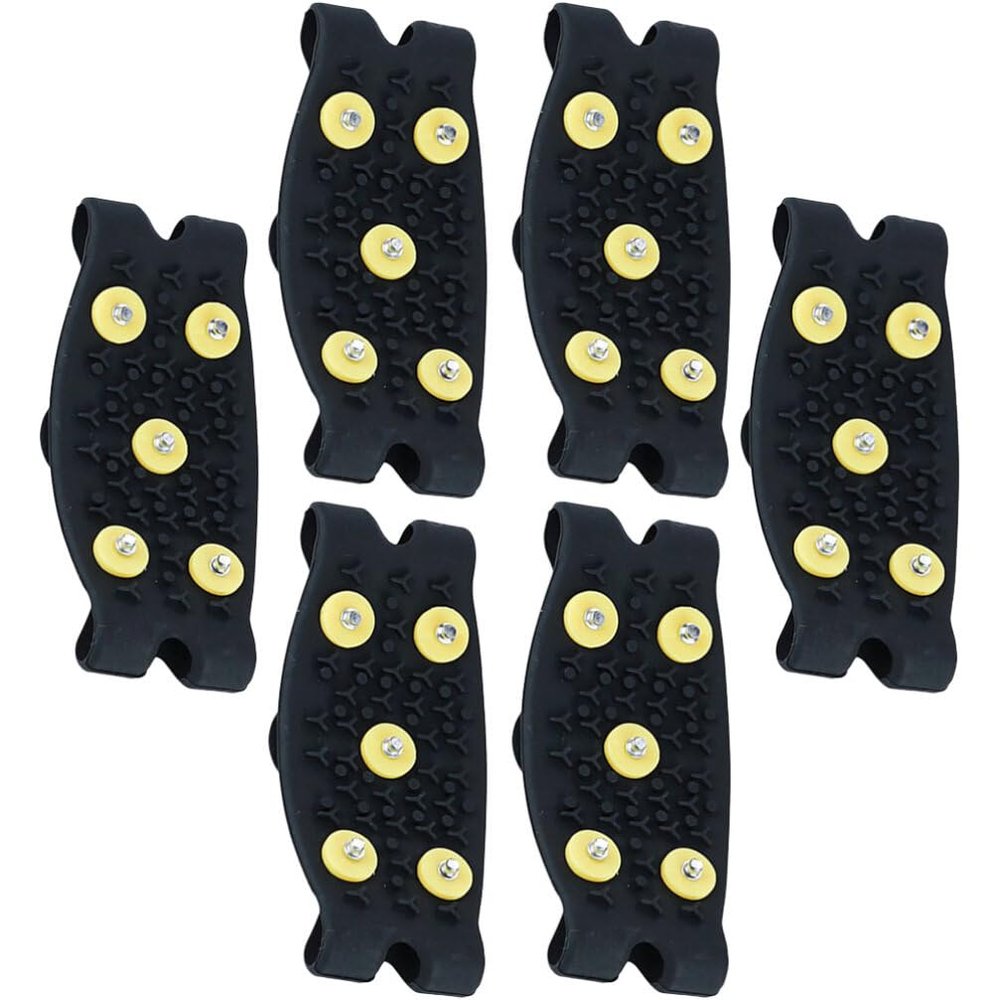 LIFKOME Outdoor Ice Grippers Non Slip Crampons for Shoes Universal Size for Men/Women