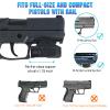 AULITE Tactical Flashlight Low Profile Quick Release,Mini Size,Magnetic Rechargeable for Pistol,Airsoft Light,Picatinny Rail Attachments view 2