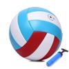ABAJI Volleyball Red Blue Official Size Thicker PU Waterproof and Anti-Explosion Design Youth Boys Girls Indoor Training Game Outdoor Beach Pool Play view 1