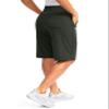 G Gradual Women's 12" Bermuda Long Shorts with Pockets High Waisted Stretch Knee Length Shorts for Women Summer Walking(Olive,S) view 2