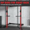 Mikolo Dip Bar Attachment for Squat Rack, Fit 2 x 2 Rack Cage(QJ, WR00, F4), Power Rack Attachments, 400 lbs High Weight Capacity view 3