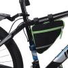 Bike Triangle Bag Multifunctional Bike Storage Bag Nylon Bicycle Frame Storage Bag Bike Triangle Pouch for Outdoor Cycling(Green) view 3