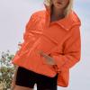Midelxp Women's Lightweight Puffer Jacket with Pockets - Button Down Long Sleeve Quilted Warm Winter Outerwear view 4