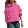Midelxp Women's Pullover Puffer Jacket - Quilted Lightweight Winter Coat with Pockets - Fall Jacket view 1