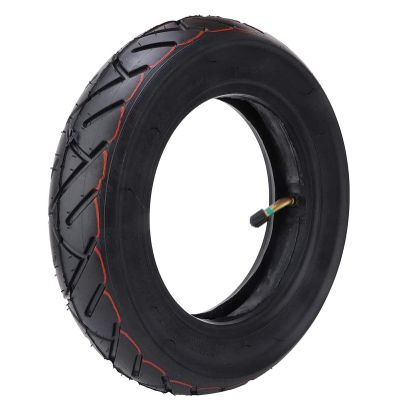 10x2.5 Front/rear Scooter Tire Wheel Solid with Inner Tube Inflatable Tires Replacement for 10 Inch Electric Scooter Skateboard Replacement Spare Tire