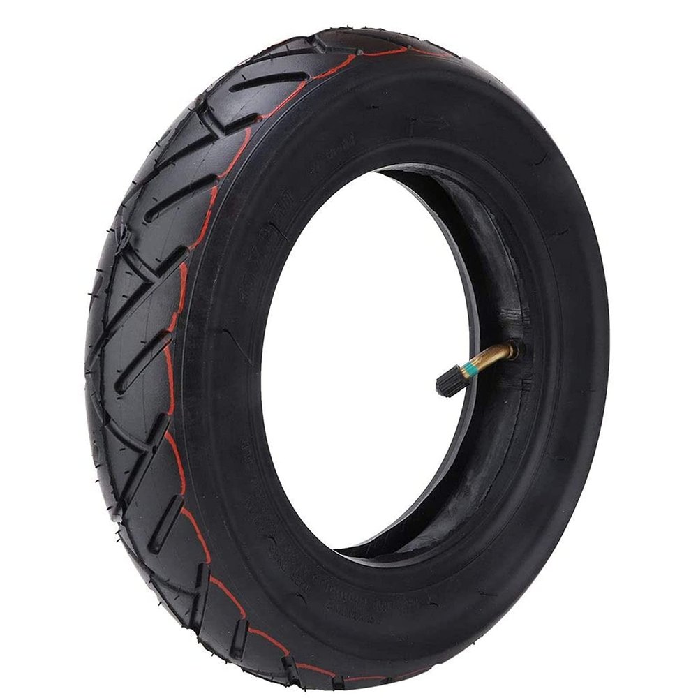 10x2.5 Front/rear Scooter Tire Wheel Solid with Inner Tube Inflatable Tires Replacement for 10 Inch Electric Scooter Skateboard Replacement Spare Tire