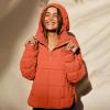 Midelxp Women's Lightweight Puffer Jacket - Warm Winter Outerwear with Pockets, Long Sleeve Button Down Quilted Pullover Jacket view 3