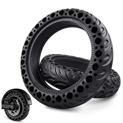 Colored Solid Tire Electric Scooter 8.5 Inch Honeycomb Tyres Replacement Wheels for Scooter Front/rear Wheel Non-slip Anti Puncture Tire Accessories