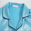 Hupohoi Unisex Girls Boys Kids Pajama Sets Button Down Satin Sleepwear Nighty 3PCS Silky Lounge Sets Nightwear Short Sleeve Long Pants, 3pcs-Lake Blue, 10 view 2