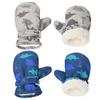 Fleece Lined Mittens for Baby Boys Girls,Baby Toddler Little Kids Winter Warm Gloves Mittens(4-8years,Navy Grey) view 1